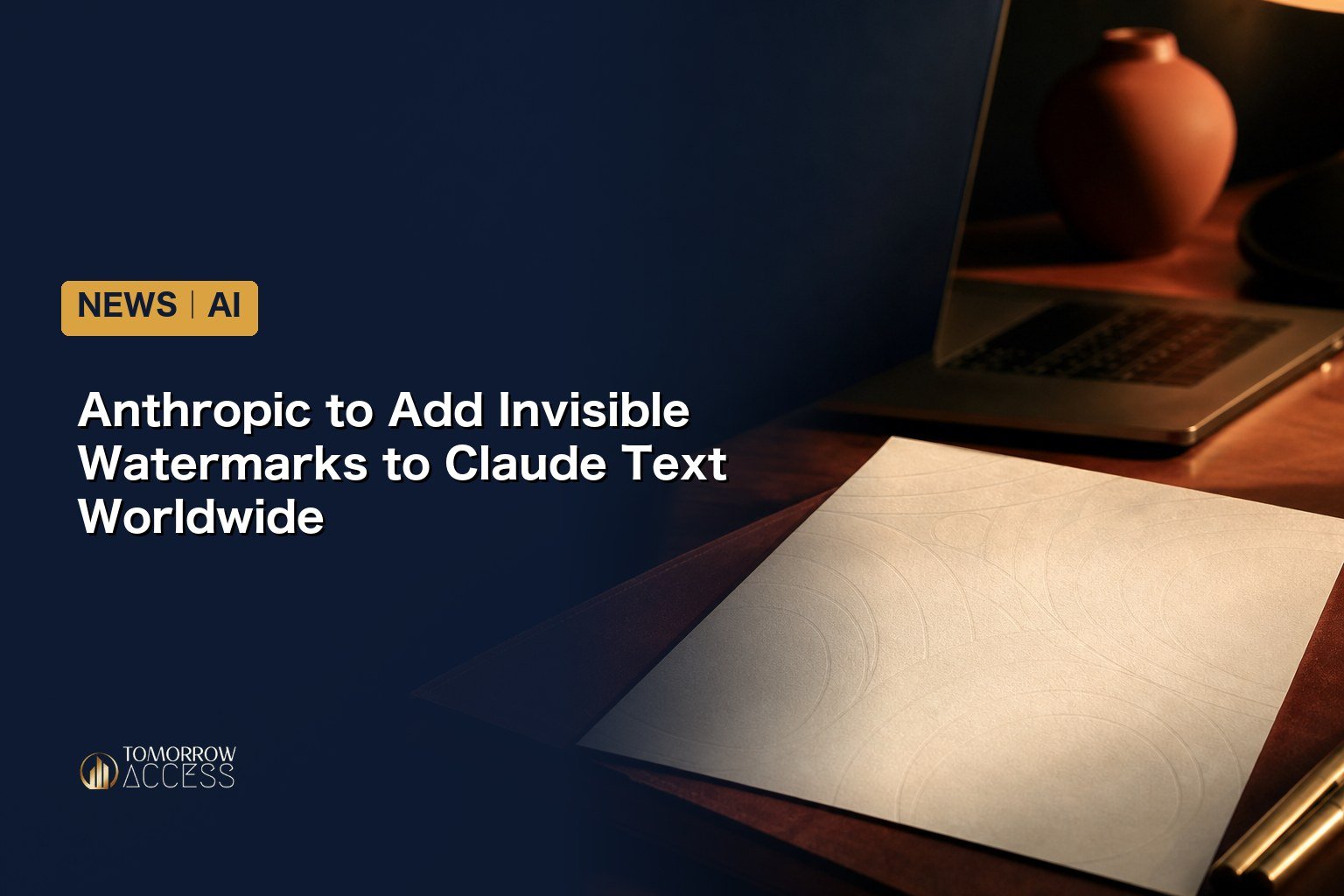 Anthropic to Add Invisible Watermarks to Claude Text Worldwide