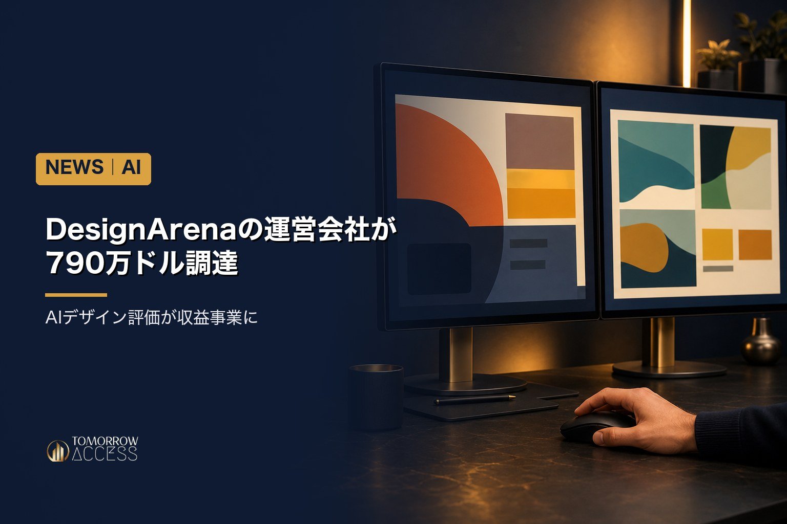DesignArenaの運営会社が790万ドル調達、AIデザイン評価が収益事業に