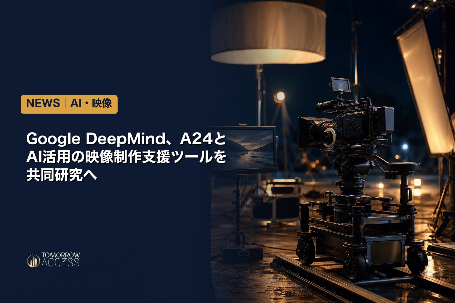 Google DeepMind、A24とAI活用の映像制作支援ツールを共同研究へ