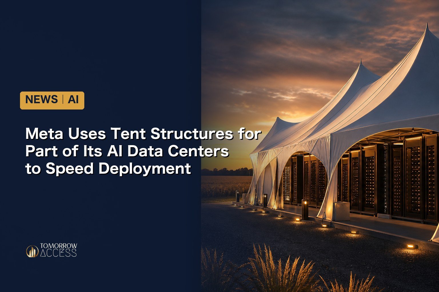 Meta Uses Tent Structures for Part of Its AI Data Centers to Speed Deployment