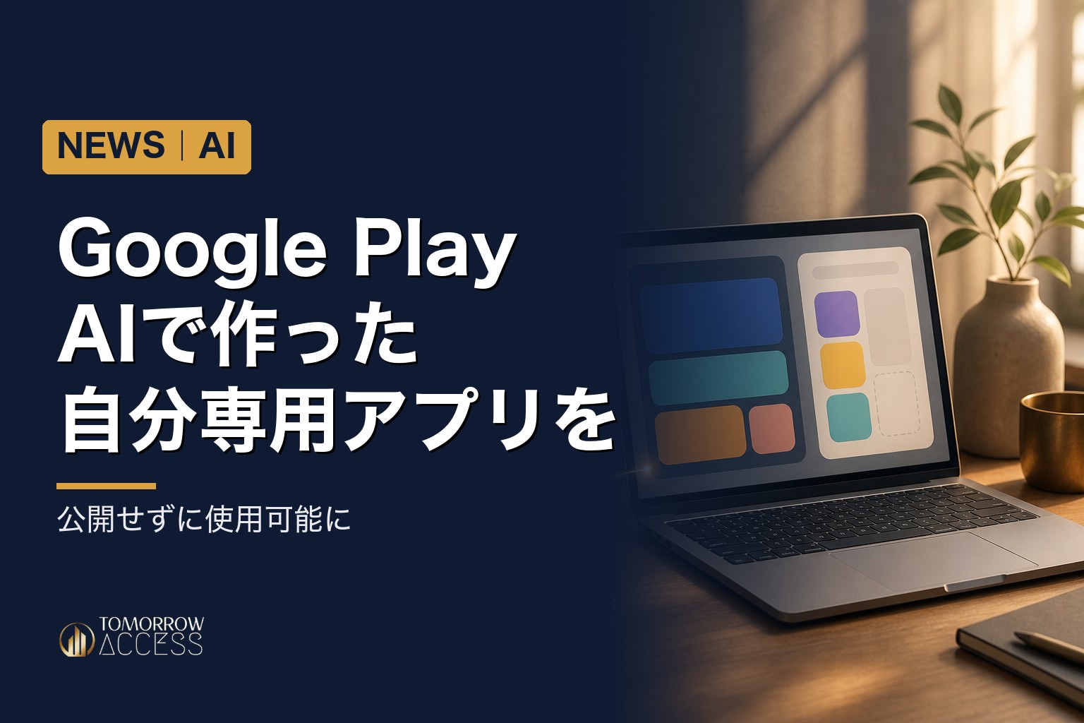 Google Play、AIで作った自分専用アプリを公開せずに使用可能に